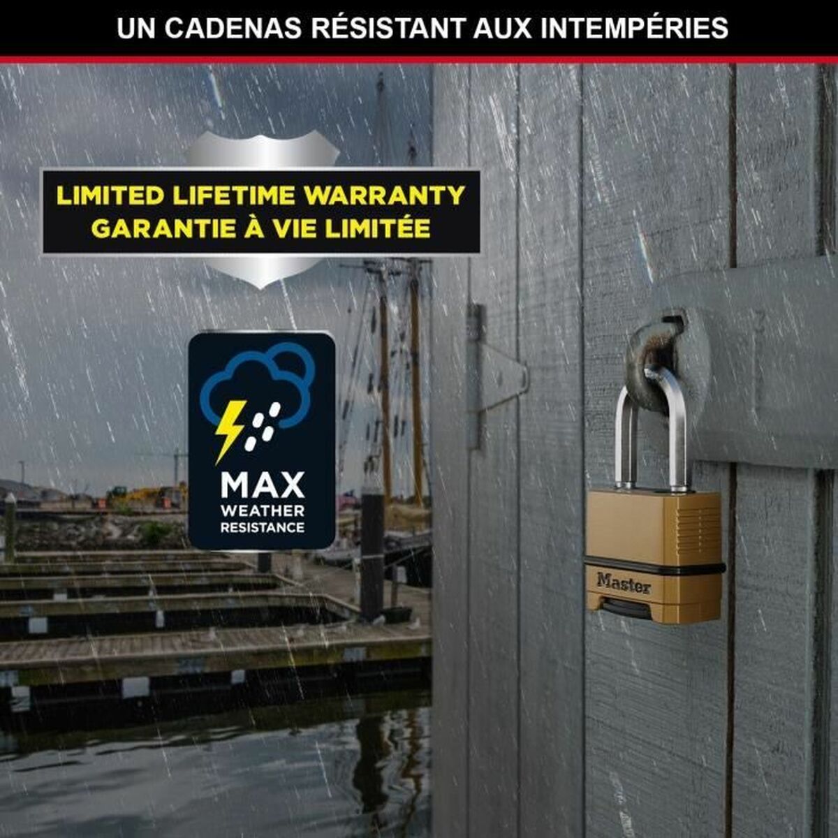 Cadeado com combinação Master Lock Zinco